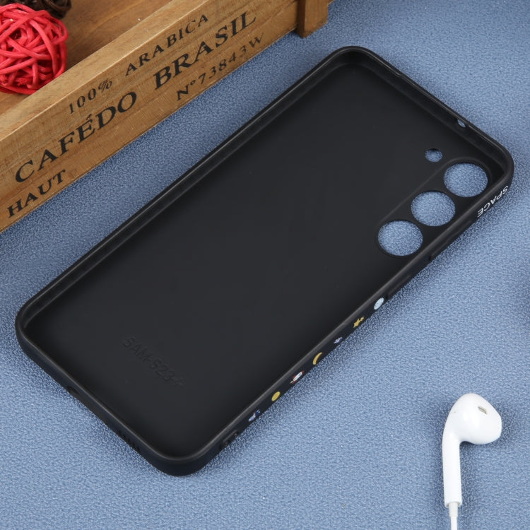 For Samsung Galaxy A03s EU Astronaut Pattern Silicone Straight Edge Phone Case(Planet Landing-Black) - free shipping - PMC TechLife - Order now!