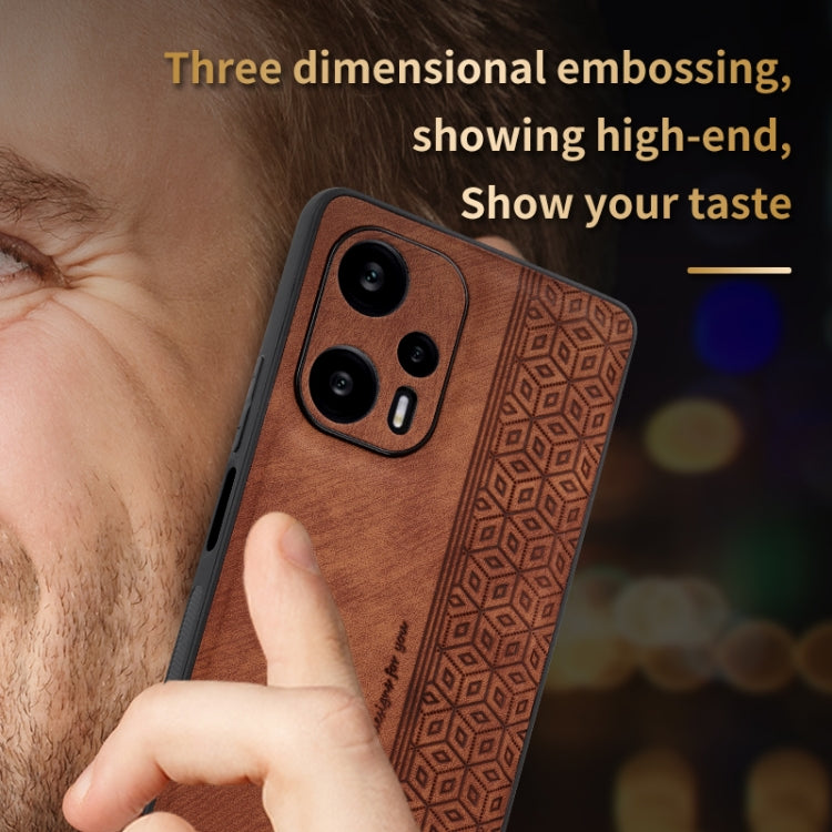 For Xiaomi Redmi Note 12 Turbo / Poco F5 AZNS 3D Embossed Skin Feel Phone Case(Black) - free shipping - PMC TechLife - Order now!