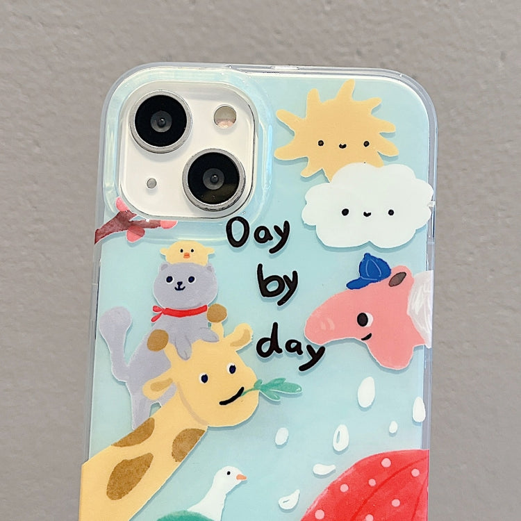 For iPhone 14 Pro IMD Cute Animal Pattern Phone Case(Giraffe) - free shipping - PMC TechLife - Order now!
