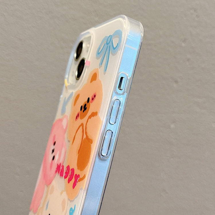 For iPhone 14 Pro IMD Cute Animal Pattern Phone Case(Bear) - free shipping - PMC TechLife - Order now!