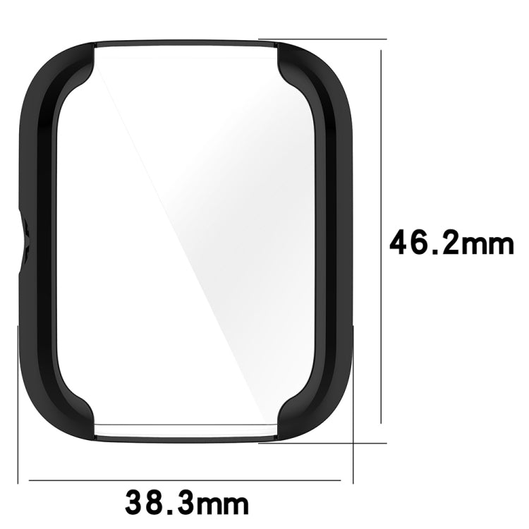 For Amazfit Bip 3 / Bip 3 Pro Universal Full Coverage TPU Electroplating Watch Protective Case(Silver) - Watch Cases by PMC TechLife | Online Shopping South Africa | PMC TechLife
