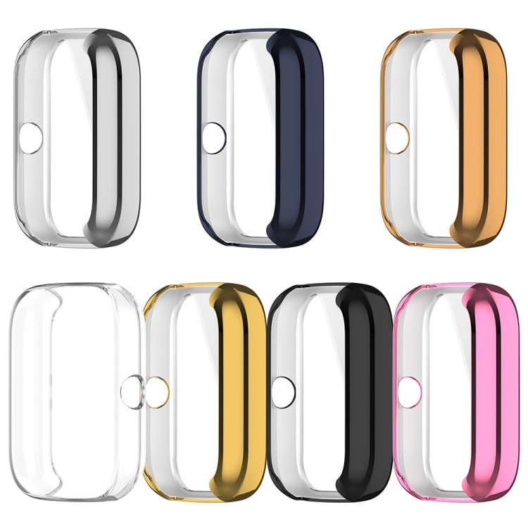 For Amazfit Bip 3 / Bip 3 Pro Universal Full Coverage TPU Electroplating Watch Protective Case(Silver) - Watch Cases by PMC TechLife | Online Shopping South Africa | PMC TechLife