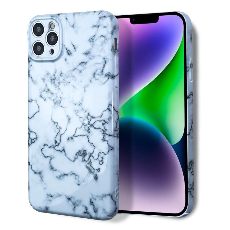 For iPhone 13 Pro Marble Pattern Phone Case(Green White) - iPhone 13 Pro Cases by PMC TechLife | Online Shopping South Africa | PMC TechLife
