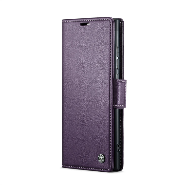 For Samsung Galaxy Note20 Ultra CaseMe 023 Butterfly Buckle Litchi Texture RFID Anti-theft Leather Phone Case(Pearly Purple) - free shipping - PMC TechLife - Order now!