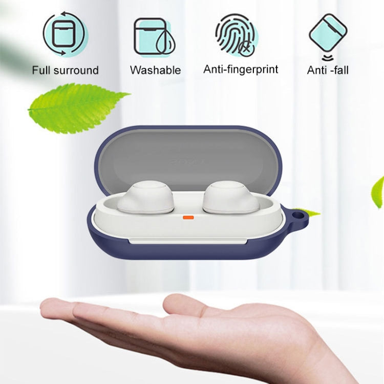 For Sony WF-C700N Bluetooth Earphone Silicone Protective Case(Black) - Sony Earphone Case by PMC TechLife | Online Shopping South Africa | PMC TechLife