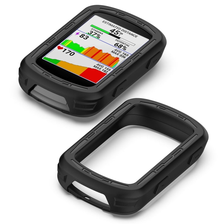 For Garmin Edge 840 / Edge 540 Stopwatch Armor Silicone Protective Case(Black) - Watch Cases by PMC TechLife | Online Shopping South Africa | PMC TechLife