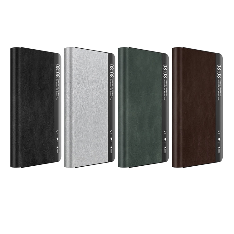 For Huawei Mate X3 Retro Magnetic Side Window View Leather Smart Phone Case(Green) - free shipping - PMC TechLife - Order now!