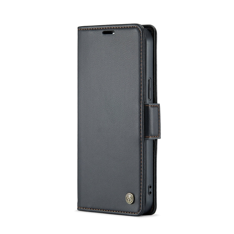 For iPhone 14 Pro CaseMe 023 Butterfly Buckle Litchi Texture RFID Anti-theft Leather Phone Case(Black) - iPhone 14 Pro Cases by CaseMe | Online Shopping South Africa | PMC TechLife