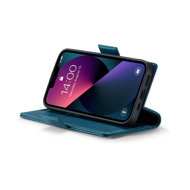 For iPhone 13 mini CaseMe 023 Butterfly Buckle Litchi Texture RFID Anti-theft Leather Phone Case(Blue) - iPhone 13 mini Cases by CaseMe | Online Shopping South Africa | PMC TechLife | Buy Now Pay Later Mobicred
