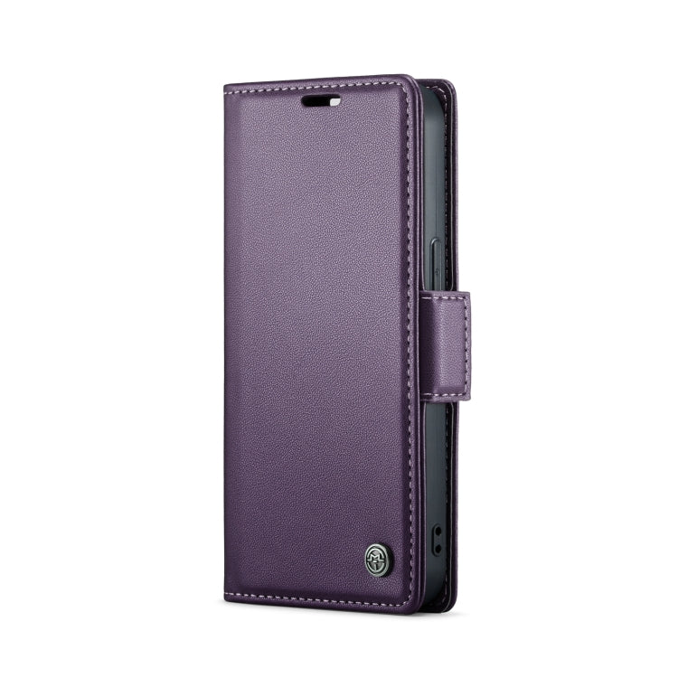 For iPhone 13 mini CaseMe 023 Butterfly Buckle Litchi Texture RFID Anti-theft Leather Phone Case(Pearly Purple) - iPhone 13 mini Cases by CaseMe | Online Shopping South Africa | PMC TechLife