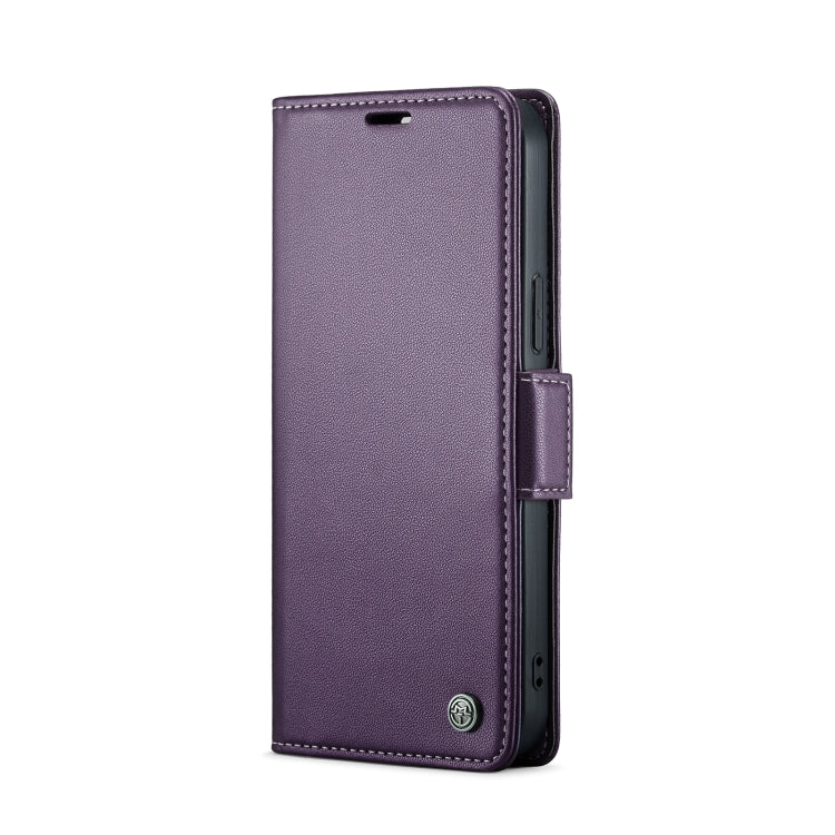For iPhone 13 Pro Max CaseMe 023 Butterfly Buckle Litchi Texture RFID Anti-theft Leather Phone Case(Pearly Purple) - iPhone 13 Pro Max Cases by CaseMe | Online Shopping South Africa | PMC TechLife | Buy Now Pay Later Mobicred