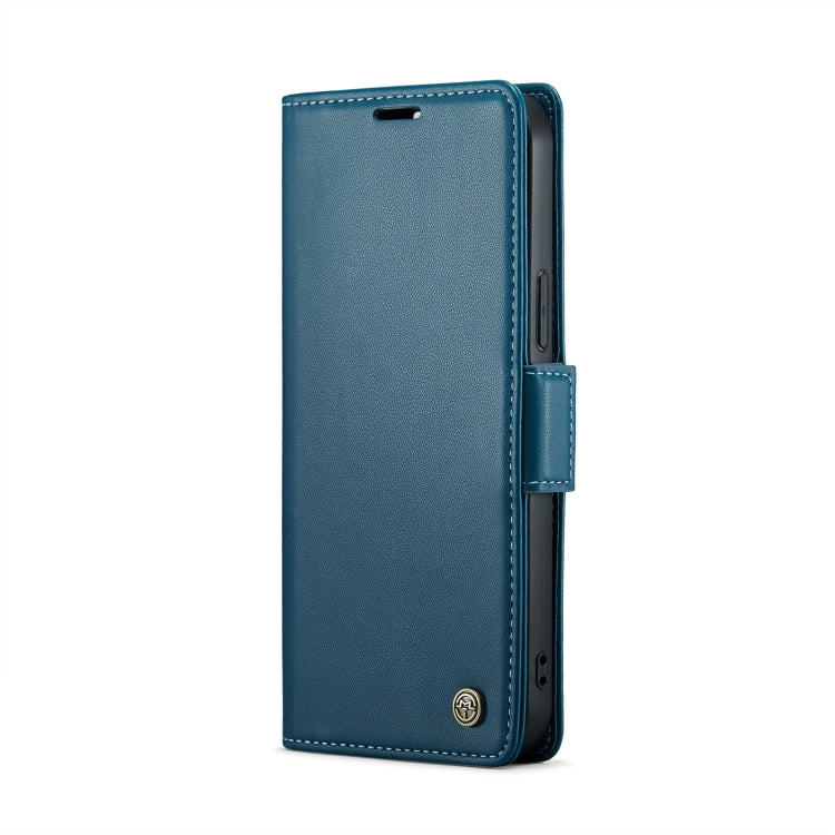 For iPhone 12 Pro Max CaseMe 023 Butterfly Buckle Litchi Texture RFID Anti-theft Leather Phone Case(Blue) - iPhone 12 Pro Max Cases by CaseMe | Online Shopping South Africa | PMC TechLife