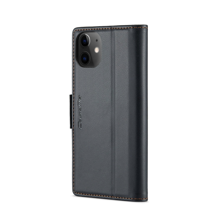 For iPhone 12 mini CaseMe 023 Butterfly Buckle Litchi Texture RFID Anti-theft Leather Phone Case(Black) - iPhone 12 mini Cases by CaseMe | Online Shopping South Africa | PMC TechLife | Buy Now Pay Later Mobicred
