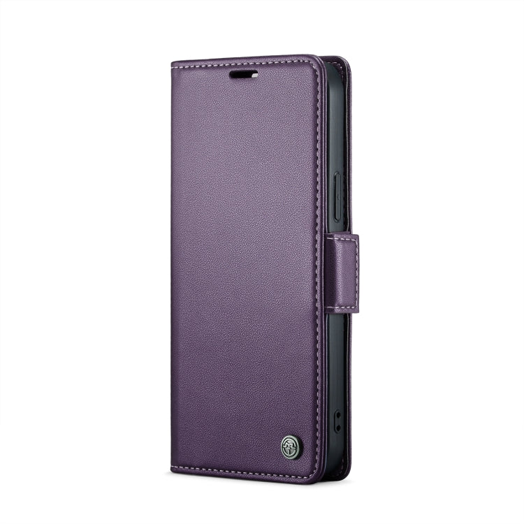 For iPhone 12 mini CaseMe 023 Butterfly Buckle Litchi Texture RFID Anti-theft Leather Phone Case(Pearly Purple) - iPhone 12 mini Cases by CaseMe | Online Shopping South Africa | PMC TechLife | Buy Now Pay Later Mobicred