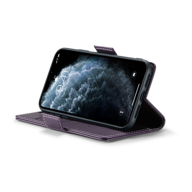 For iPhone 11 Pro CaseMe 023 Butterfly Buckle Litchi Texture RFID Anti-theft Leather Phone Case(Pearly Purple) - iPhone 11 Pro Cases by CaseMe | Online Shopping South Africa | PMC TechLife | Buy Now Pay Later Mobicred