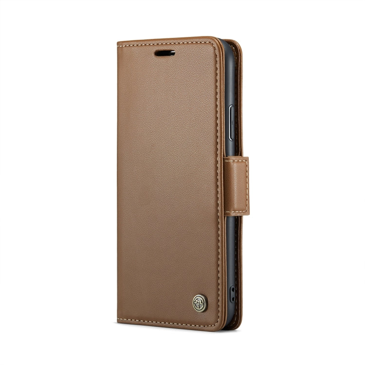 For iPhone XS Max CaseMe 023 Butterfly Buckle Litchi Texture RFID Anti-theft Leather Phone Case(Brown) - More iPhone Cases by CaseMe | Online Shopping South Africa | PMC TechLife
