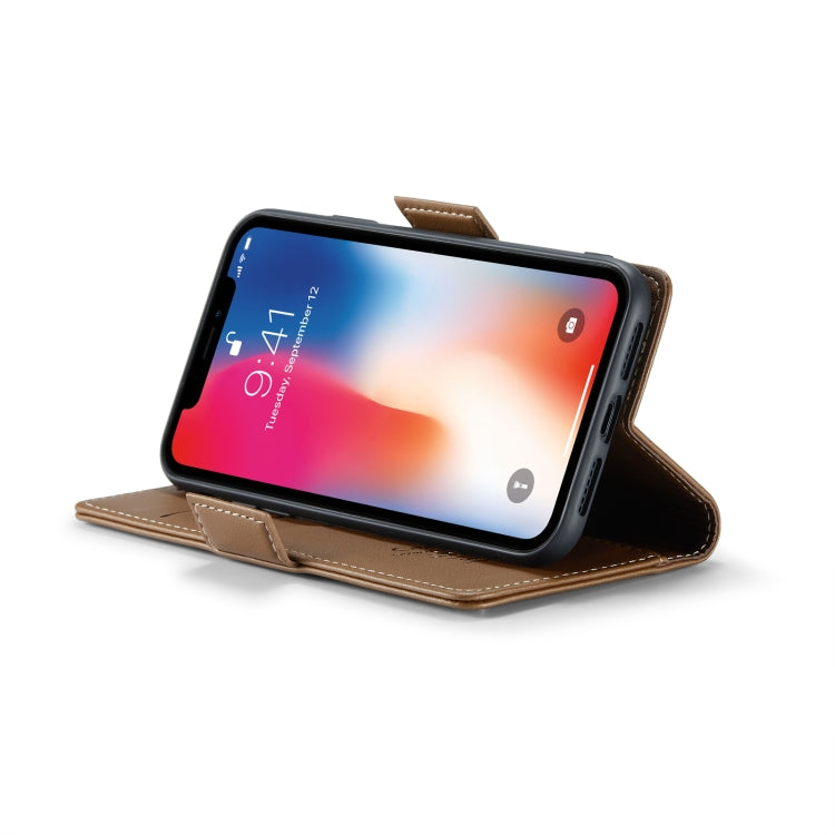 For iPhone XS Max CaseMe 023 Butterfly Buckle Litchi Texture RFID Anti-theft Leather Phone Case(Brown) - More iPhone Cases by CaseMe | Online Shopping South Africa | PMC TechLife