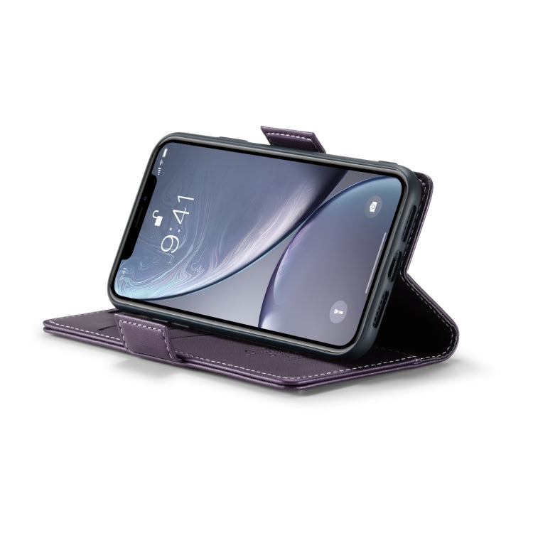For iPhone XR CaseMe 023 Butterfly Buckle Litchi Texture RFID Anti-theft Leather Phone Case(Pearly Purple) - More iPhone Cases by CaseMe | Online Shopping South Africa | PMC TechLife