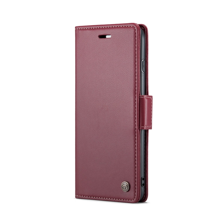 For iPhone 6 Plus/7 Plus/8 Plus CaseMe 023 Butterfly Buckle Litchi Texture RFID Anti-theft Leather Phone Case(Wine Red) - More iPhone Cases by CaseMe | Online Shopping South Africa | PMC TechLife