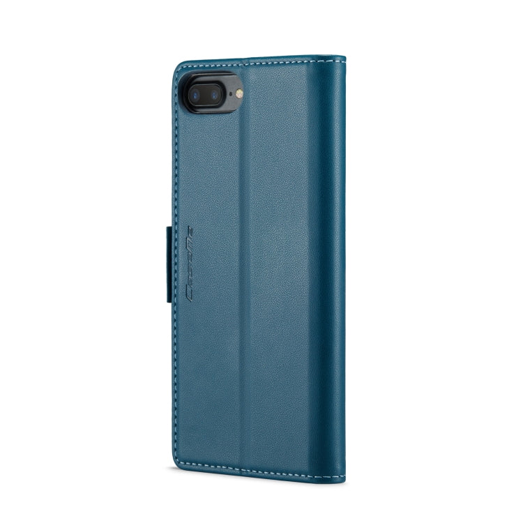 For iPhone 6 Plus/7 Plus/8 Plus CaseMe 023 Butterfly Buckle Litchi Texture RFID Anti-theft Leather Phone Case(Blue) - More iPhone Cases by CaseMe | Online Shopping South Africa | PMC TechLife | Buy Now Pay Later Mobicred
