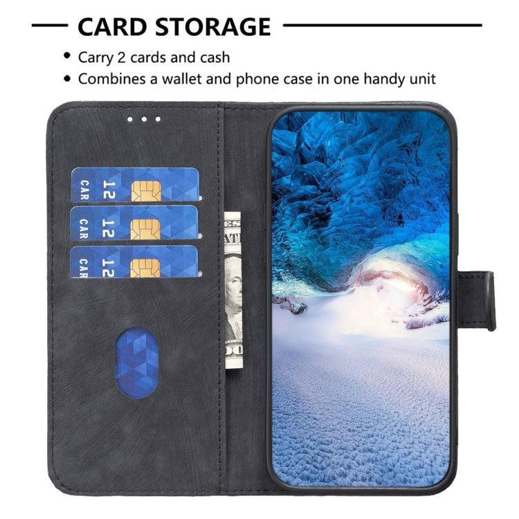 For iPhone 14 Plus Plaid Embossed Leather Phone Case(Black) - free shipping - PMC TechLife - Order now!