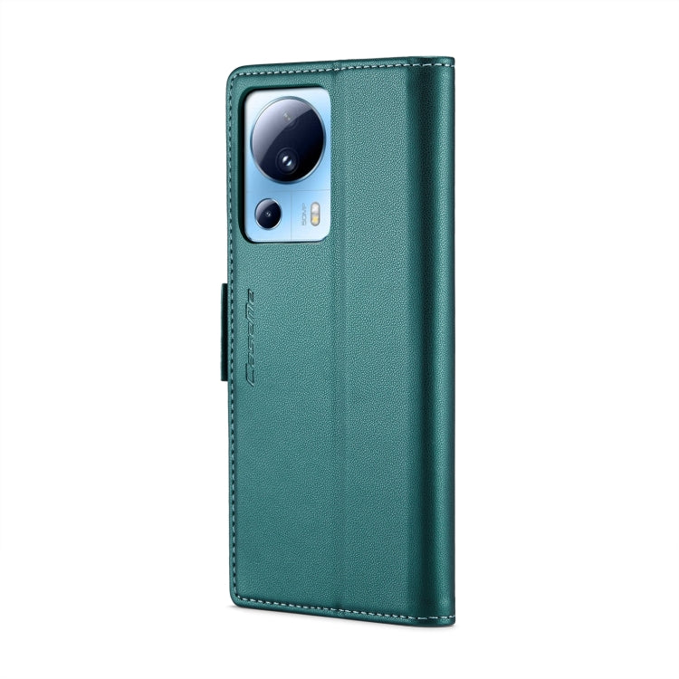 For Xiaomi 13 Lite CaseMe 023 Butterfly Buckle Litchi Texture RFID Anti-theft Leather Phone Case(Pearly Blue) - free shipping - PMC TechLife - Order now!