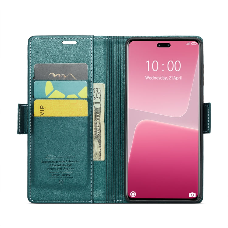 For Xiaomi 13 Lite CaseMe 023 Butterfly Buckle Litchi Texture RFID Anti-theft Leather Phone Case(Pearly Blue) - free shipping - PMC TechLife - Order now!