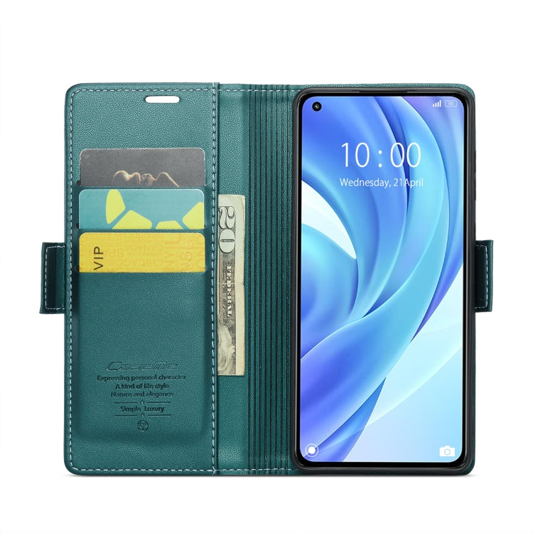 For Xiaomi Mi 11 Lite CaseMe 023 Butterfly Buckle Litchi Texture RFID Anti-theft Leather Phone Case(Pearly Blue) - free shipping - PMC TechLife - Order now!