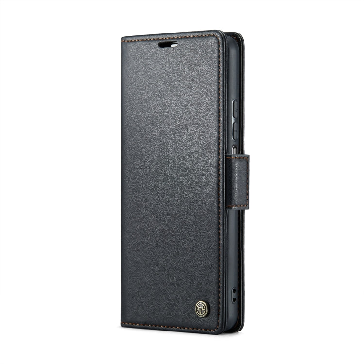 For Xiaomi Redmi Note 11 4G Global/Note 11S Global CaseMe 023 Butterfly Buckle Litchi Texture RFID Anti-theft Leather Phone Case(Black) - free shipping - PMC TechLife - Order now!