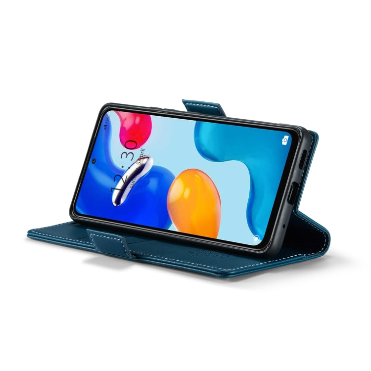 For Xiaomi Redmi Note 11 4G Global/Note 11S Global CaseMe 023 Butterfly Buckle Litchi Texture RFID Anti-theft Leather Phone Case(Blue) - free shipping - PMC TechLife - Order now!