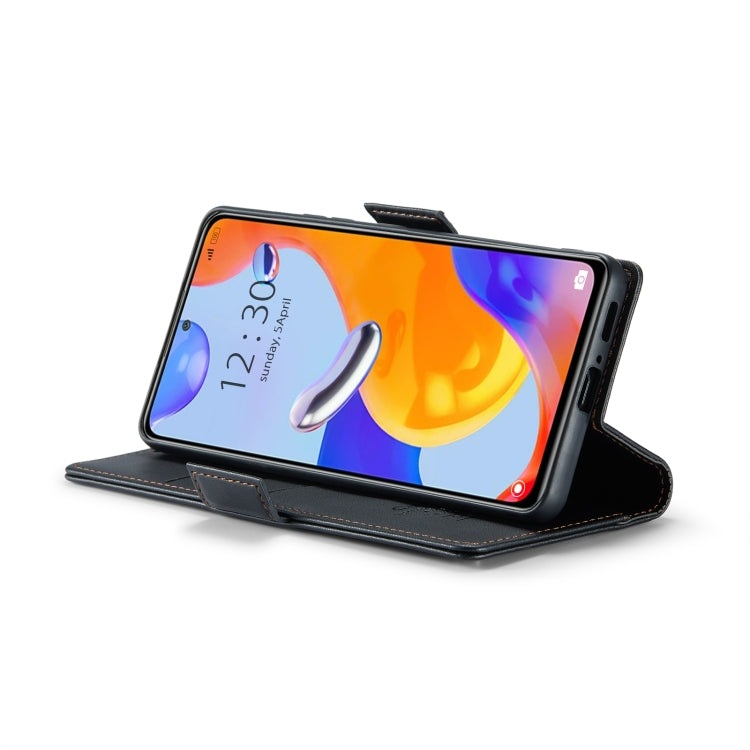 CaseMe 023 Butterfly Buckle Litchi Texture RFID Anti-theft Leather Phone Case For Xiaomi Redmi Note 11 Pro 5G Global/Redmi Note 11 Pro Global(Black) - free shipping - PMC TechLife - Order now!