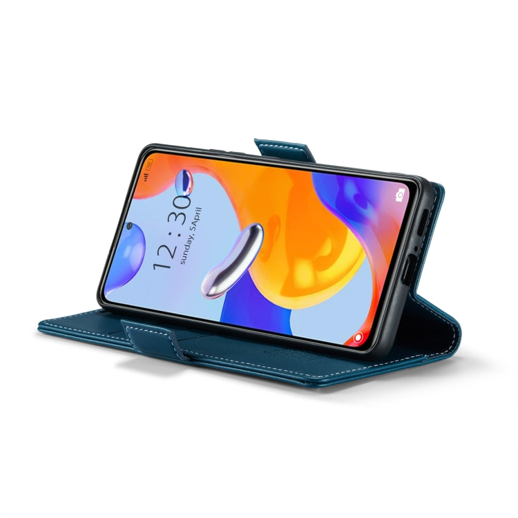 CaseMe 023 Butterfly Buckle Litchi Texture RFID Anti-theft Leather Phone Case For Xiaomi Redmi Note 11 Pro 5G Global/Redmi Note 11 Pro Global(Blue) - free shipping - PMC TechLife - Order now!