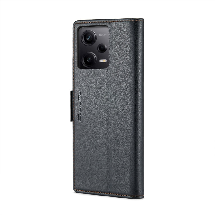 CaseMe 023 Butterfly Buckle Litchi Texture RFID Anti-theft Leather Phone Case For Xiaomi Poco X5 Pro 5G/Redmi Note 12 Pro 5G Global(Black) - free shipping - PMC TechLife - Order now!