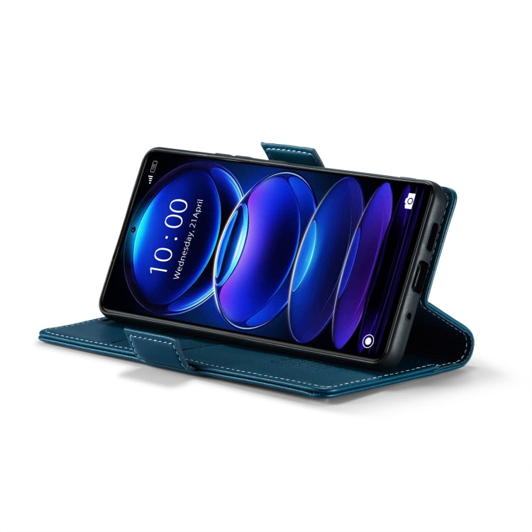 CaseMe 023 Butterfly Buckle Litchi Texture RFID Anti-theft Leather Phone Case For Xiaomi Poco X5 Pro 5G/Redmi Note 12 Pro 5G Global(Blue) - free shipping - PMC TechLife - Order now!