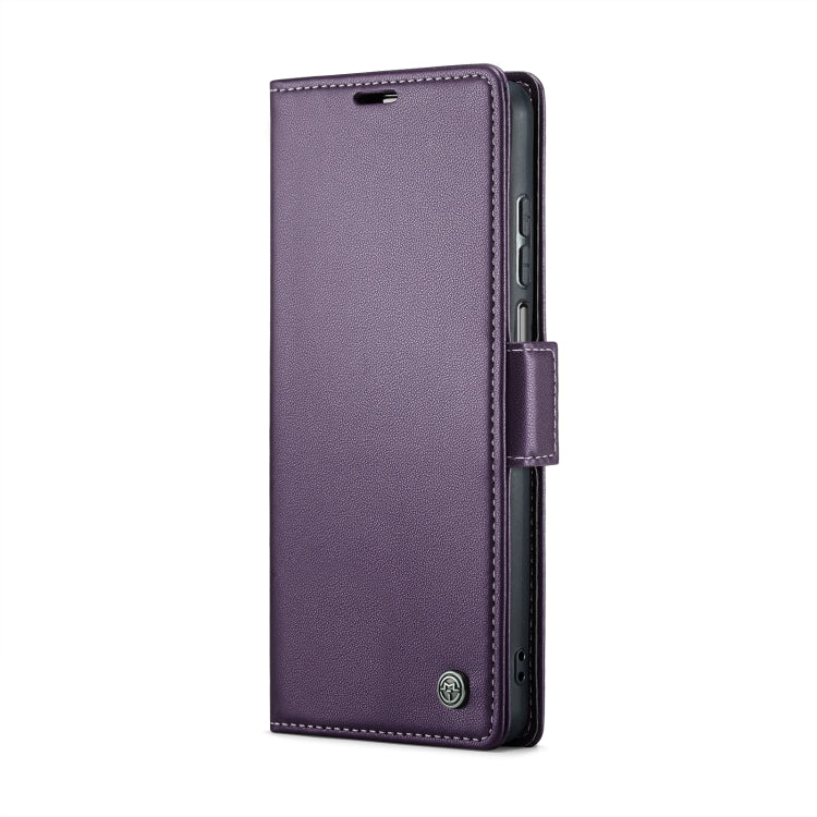 For Xiaomi Redmi Note 9S/Note 9 Pro/Note 9 Pro Max CaseMe 023 Butterfly Buckle Litchi Texture RFID Anti-theft Leather Phone Case(Pearly Purple) - free shipping - PMC TechLife - Order now!