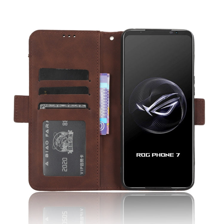 For ASUS ROG Phone 7 Skin Feel Calf Texture Card Slots Leather Phone Case(Brown) - free shipping - PMC TechLife - Order now!