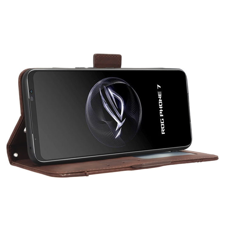 For ASUS ROG Phone 7 Skin Feel Calf Texture Card Slots Leather Phone Case(Brown) - free shipping - PMC TechLife - Order now!