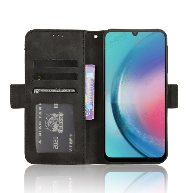 For Samsung Galaxy A25 5G Global Skin Feel Calf Texture Card Slots Leather Phone Case(Black) - free shipping - PMC TechLife - Order now!