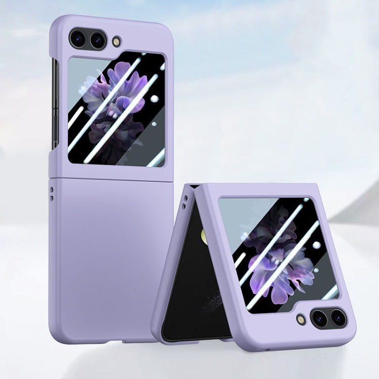 For Samsung Galaxy Z Flip5 Fuel Injection Integrated PC Skin Feel Phone Case(Purple) - free shipping - PMC TechLife - Order now!