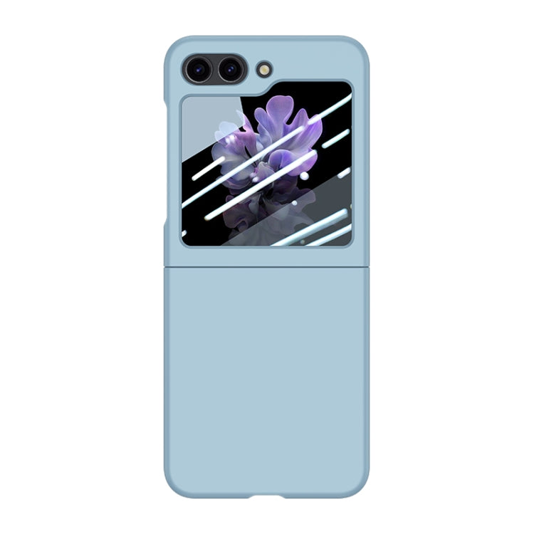 For Samsung Galaxy Z Flip5 Fuel Injection Integrated PC Skin Feel Phone Case(Sky Blue) - free shipping - PMC TechLife - Order now!