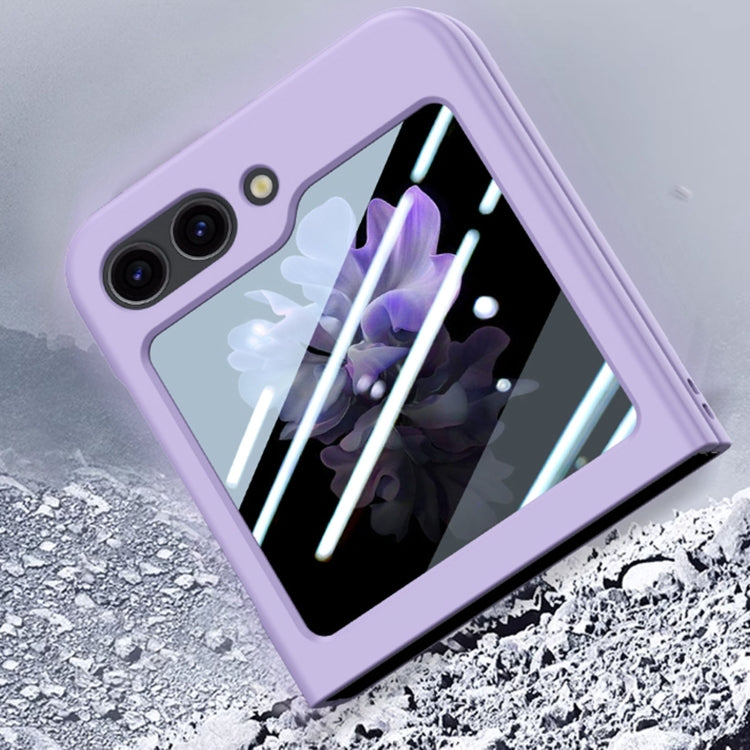 For Samsung Galaxy Z Flip5 Fuel Injection Integrated PC Skin Feel Phone Case(Sky Blue) - free shipping - PMC TechLife - Order now!