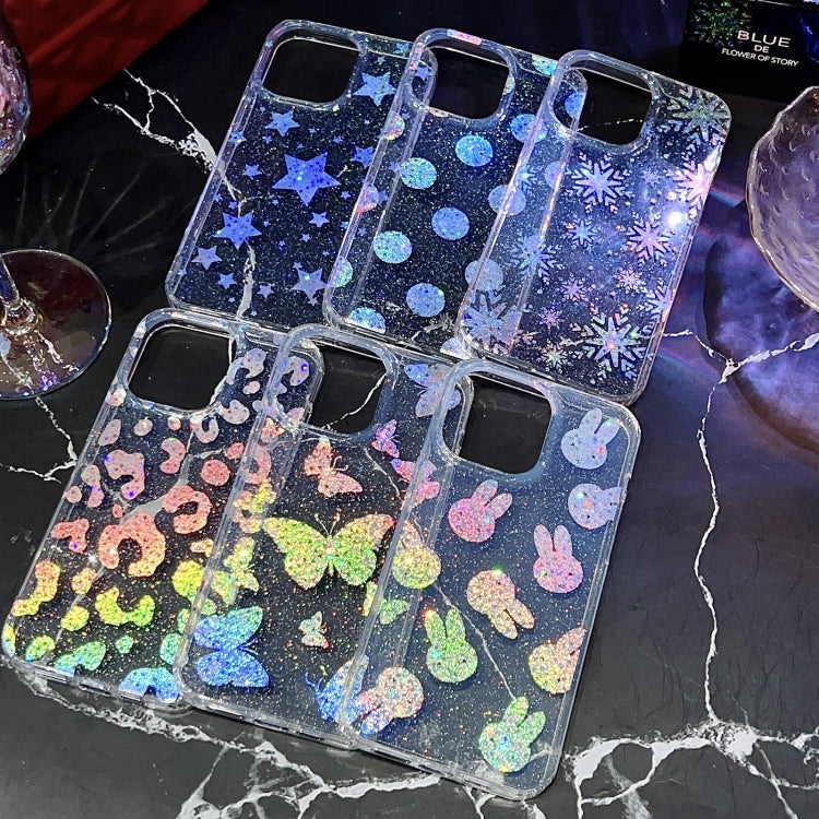 For iPhone 12 Little Star Series Glitter Powder TPU Phone Case(Lucky Clover) - free shipping - PMC TechLife - Order now!