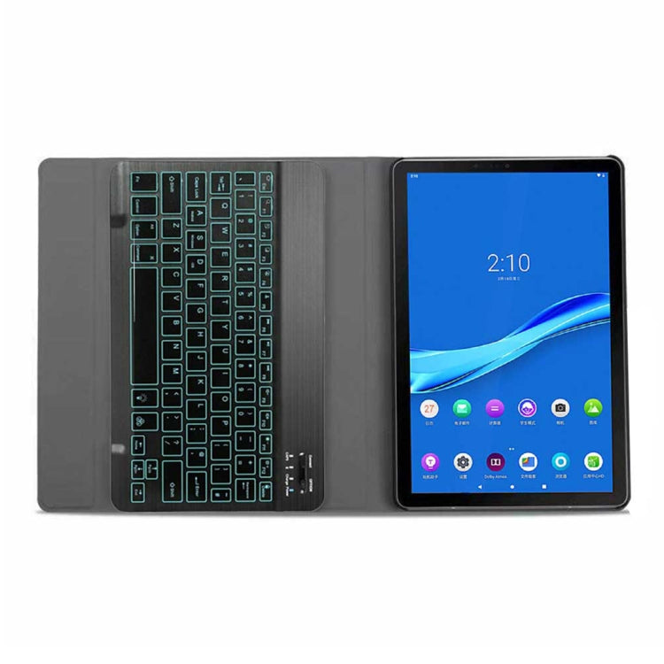 DY-M10P For Lenovo Smart Tab M10 HPD Plus TB-X606F 10.3 inch 2 in 1 Removable Magnetic ABS Bluetooth Keyboard + Protective Leather Tablet Case with Stand & Sleep / Wake-up & Pen Holder(Black) - Lenovo Keyboard by PMC TechLife | Online Shopping South Africa | PMC TechLife | Buy Now Pay Later Mobicred