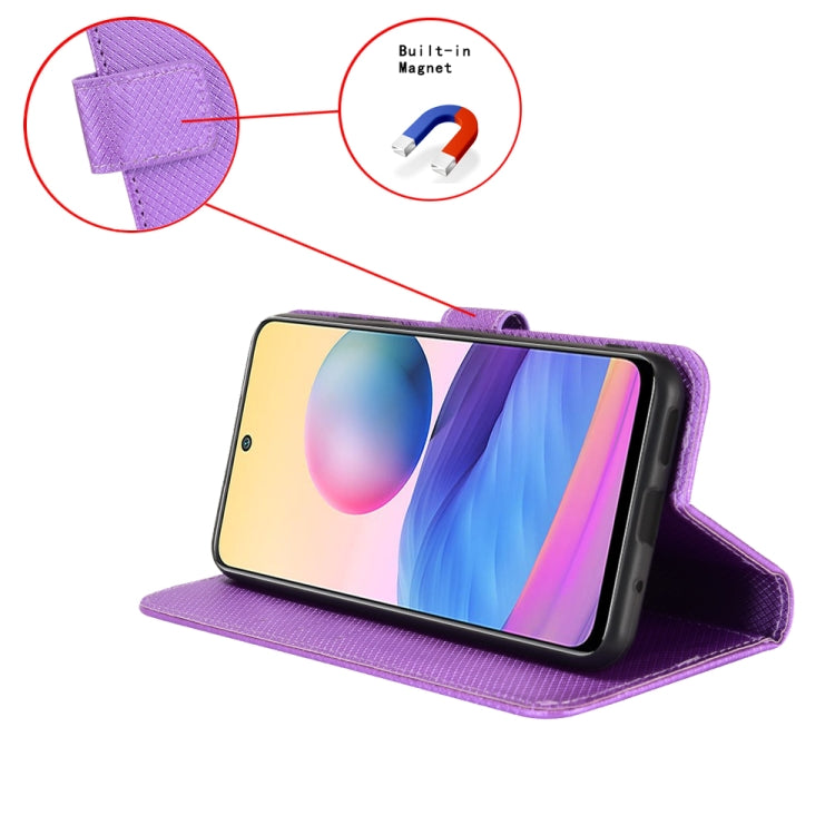 For Motorola Moto G52J 5G Diamond Texture Leather Phone Case(Purple) - free shipping - PMC TechLife - Order now!