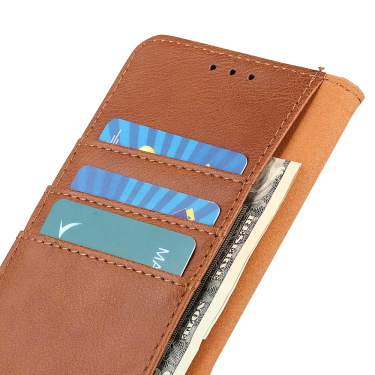 For Xiaomi Poco F5 Pro/Redmi K60/K60 Pro KHAZNEH Cowhide Texture Horizontal Flip Leather Phone Case(Brown) - free shipping - PMC TechLife - Order now!