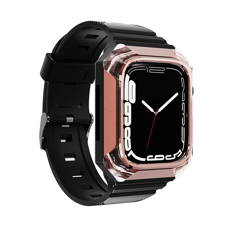 Armor Case Integrated TPU Watch Band For Apple Watch 3 42mm(Rose Gold) - Watch Bands by PMC TechLife | Online Shopping South Africa | PMC TechLife
