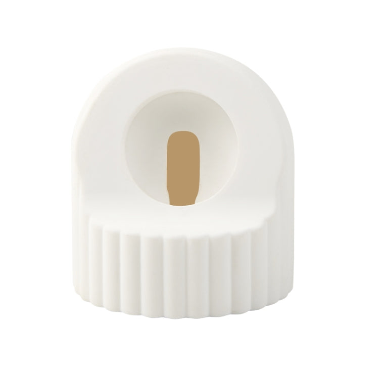 For Apple Watch Wave Pattern Silicone Watch Charging Stand(White) - Charger / Holder by PMC TechLife | Online Shopping South Africa | PMC TechLife