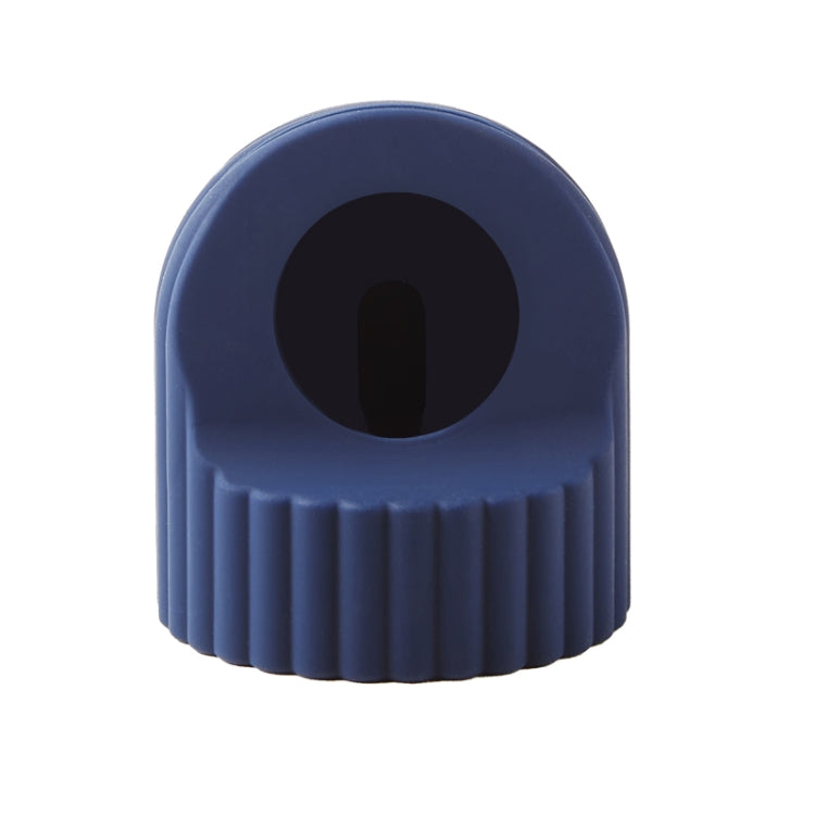 For Apple Watch Wave Pattern Silicone Watch Charging Stand(Midnight Blue) - Charger / Holder by PMC TechLife | Online Shopping South Africa | PMC TechLife