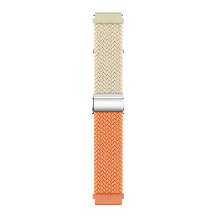 22mm Buckle Braided Nylon Watch Band(Starlight Orange) - 22mm Bands by PMC TechLife | Online Shopping South Africa | PMC TechLife