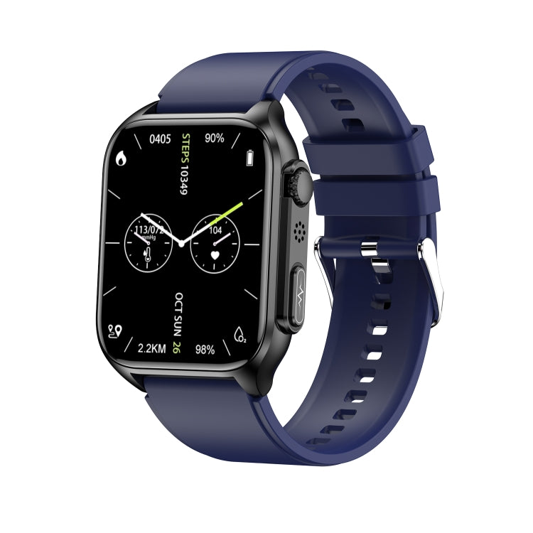 TK12 1.96 inch IP67 Waterproof Silicone Band Smart Watch Supports ECG / Remote Families Care / Bluetooth Call / Body Temperature Monitoring(Blue) - Smart Watches by PMC TechLife | Online Shopping South Africa | PMC TechLife